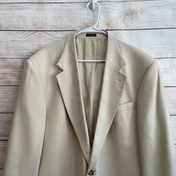 OSCAR DE LA RENTA 100% SILK BLAZER‎ IN CREAM - Picture 2 of 7